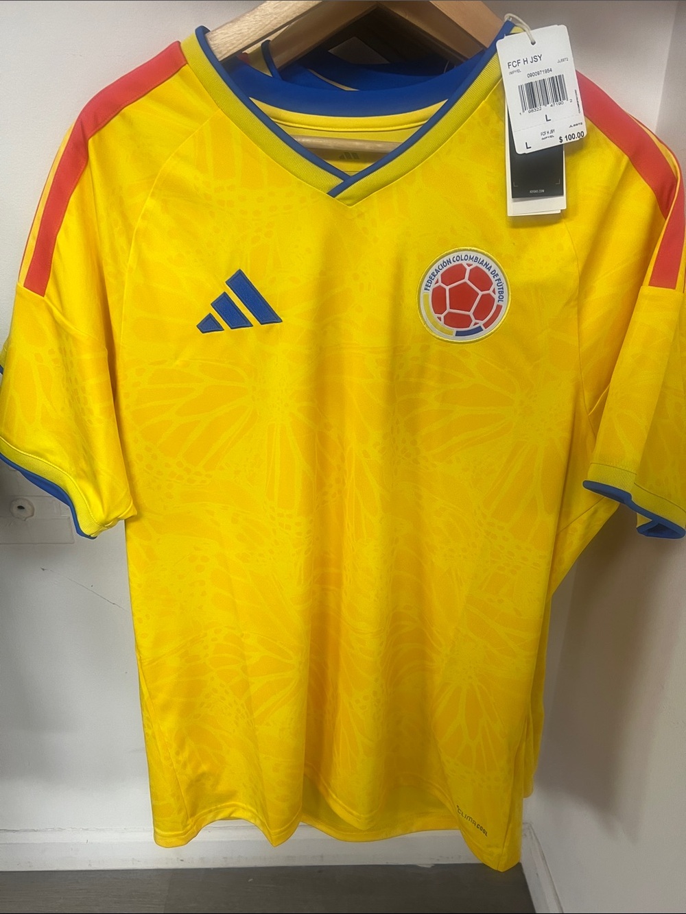 adidas official Colombia Home Soccer Jersey 2026